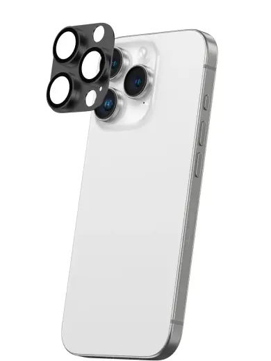 AmazingThing Aviation-Grade Alloy Tempered Glass Lens for iPhone 16 Pro | 16 Pro Max Camera Lens - Black Фото num