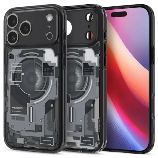 Spigen Ultra Hybrid чехол с поддержкой MagSafe для телефона iPhone 17 Pro Max черный