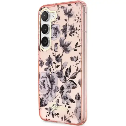 Guess GUHCS23MHCFWSP S23+ S916 różowy|pink hardcase Flower Collection Фото num