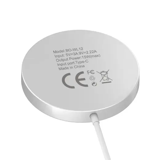 BWOO WL-12 БЕСПРОВОДНАЯ ЗАРЯДКА USB-C 15W Фото num