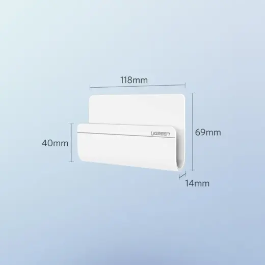 Ugreen wall mount smartphone stand for charging white (30394) Photo