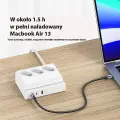 USAMS Listwa zasilająca 65W Super Si Fast Charging USB Extension Socket EU biały|white CC160TC01 (US-CC160) Фото num