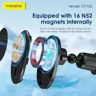 Foneng Car holder CP105 magnetic with induction charging to air vent black (damaged packaging) Photo