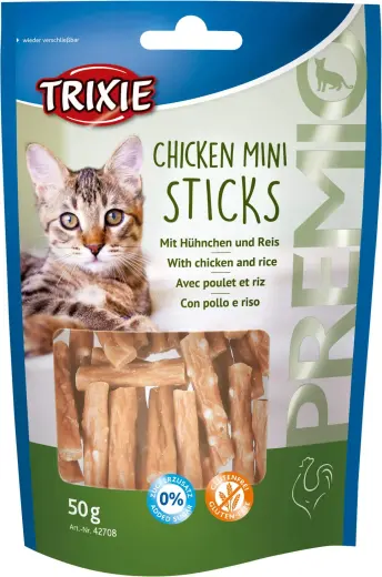 Gardumi kaķiem : Trixie Premio Mini Stick 50g. Foto 2