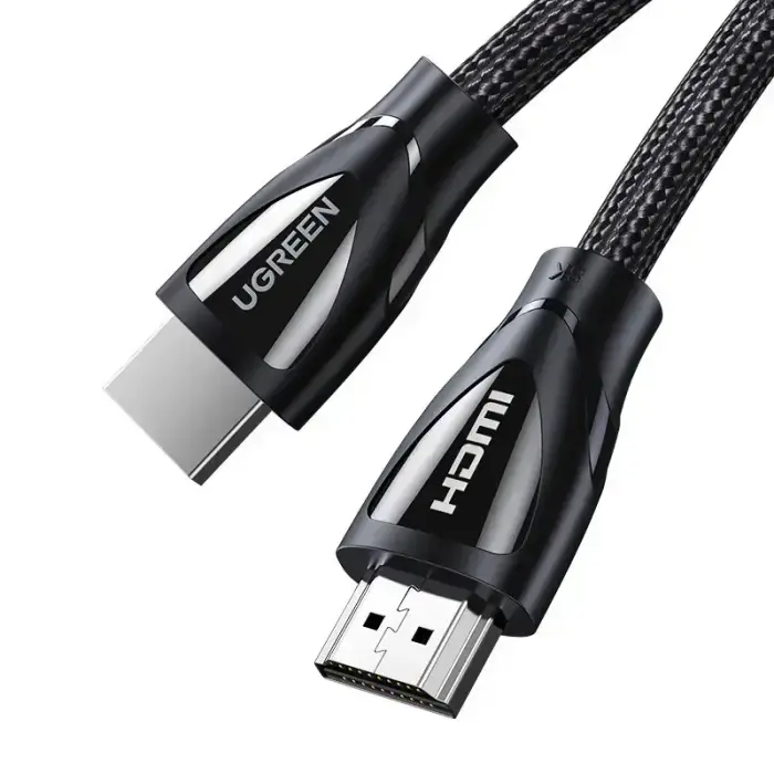 HDMI-HDMI kabelis 5 m (HDMI 2.1 8K@60Hz 48Gbps) melns ar neilona pinumu HD140 UGREEN