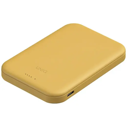 Powerbank UNIQ Lyden Lexa Magnetic       5000mAh PD USB-C MagSafe yellow