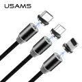 USAMS Adapter magnetyczny lightning bulk srebrny|silver SJ157USBTA (US-SJ157) Foto 2
