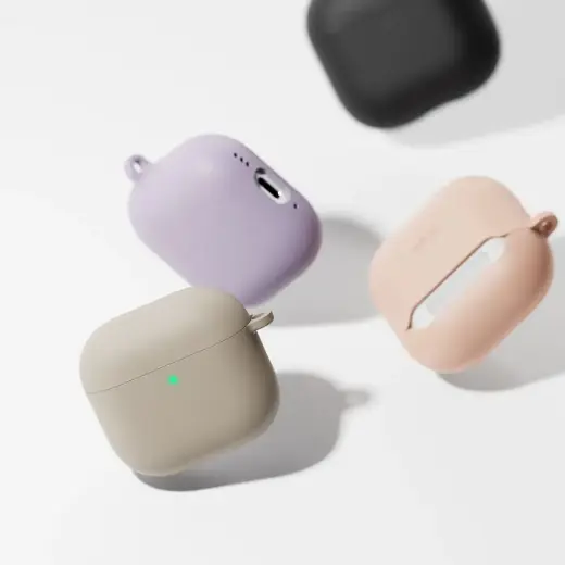 КОЛЬЦО СИЛИКОНОВОЕ APPLE AIRPODS 4 ЧЕРНОЕ Фото num