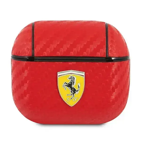 Ferrari FESA3CABK AirPods 3 cover black/black On Track PU Carbon