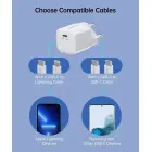 Choetech PD5007 USB-C PD 30W GaN wall charger - white Фото num