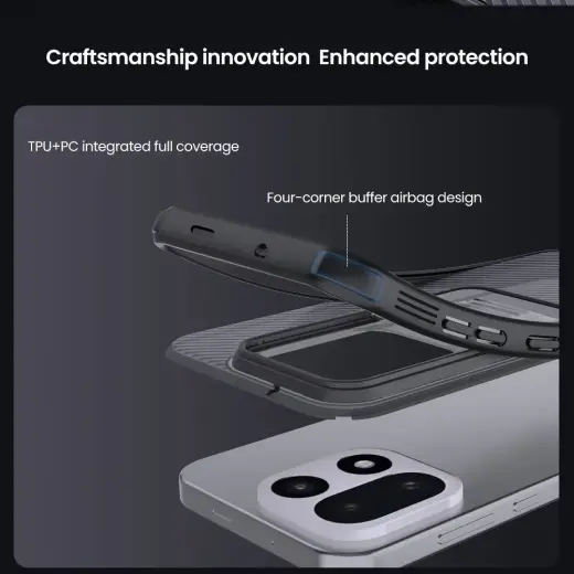 Nillkin CamShield PRO Hard Case for OnePlus 15 Transparent Black Foto 4