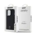 DKNY PU Leather Stack Logo Magsafe Case for iPhone 15 Pro Max Black — Foto 5