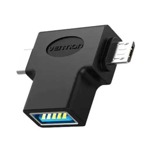 Adapter OTG USB 3.0 to USB-C and Micro USB Vention CDIB0 Photo