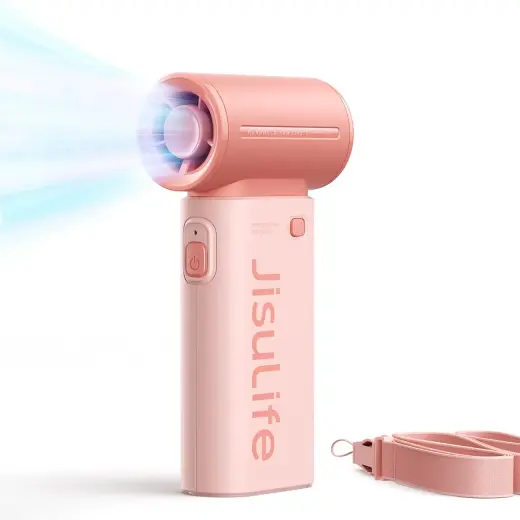 Jisulife Handheld Fan Life9 5000mAh Portable USB Fan - Pink Фото num