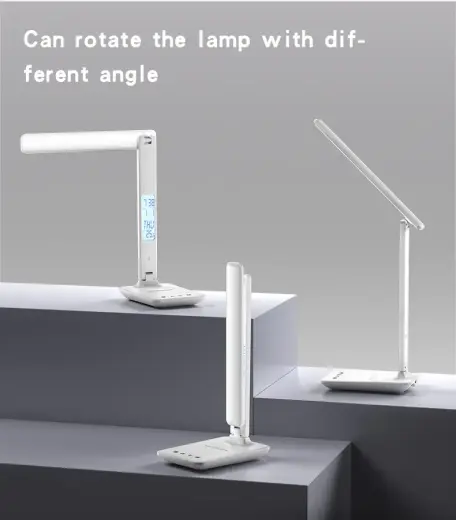 Yesido Desktop lamp DS20 induction with LCD display white Фото num