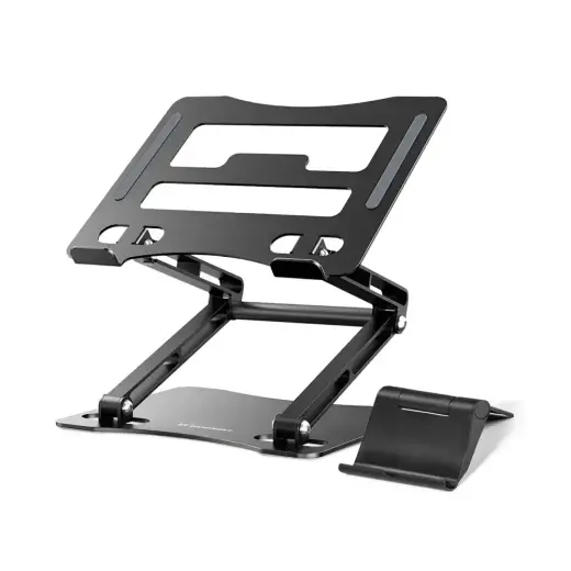 Wozinsky WRS-CPY75DSB Aluminum Laptop and Tablet Stand + Free Smartphone Stand - Black Foto 2