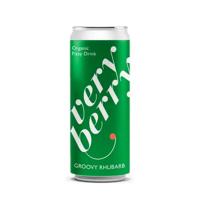 Gāzēts dzēriens VERY BERRY Groovy Rhubarb, bundžā, 0.33l (DEP)