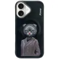 Nimmy Magnetic fashion cute pet phone case for iPhone 16 black Photo