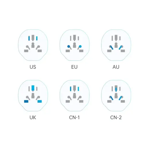 TECH-PROTECT UNIVERSAL TRAVEL CHARGER | white Photo