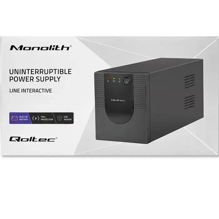 Qoltec Uninterruptible power supply UPS Line Interactive | Monolith | 1200VA | 720W Foto 11