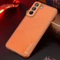 Dux Ducis Yolo elegant cover made of ecological leather for Samsung Galaxy S22 + (S22 Plus) orange Фото num