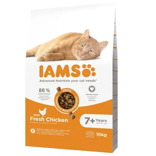 Dry food for cats - IAMS CAT SENIOR CHICKEN, 10 kg