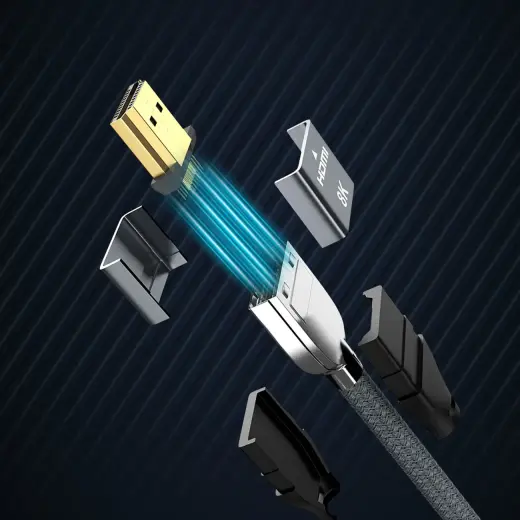 Wozinsky cable HDMI 2.1  8K 60 Hz 48 Gbps | 4K 120 Hz | 2K 144 Hz 1m silver (WHDMI-10) Photo