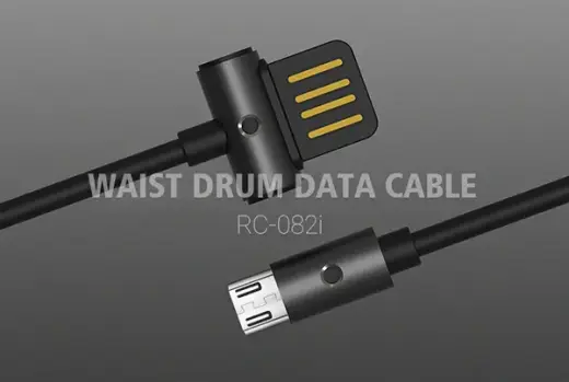 REMAX Cable Waist Drum RC-082m - USB to Micro USB - Grey Foto 10