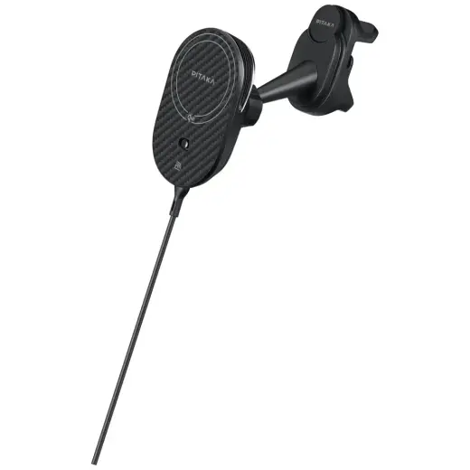 Car mount with wireless charger PITAKA MagEZ Pro 2 Qi2 Tesla Magsafe for Tesla Model 3|Y black gray Foto 4