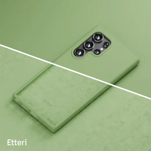 Etteri Silikona telefona maciņš Samsung Galaxy S25 Ultra gaiši zaļš Foto 10