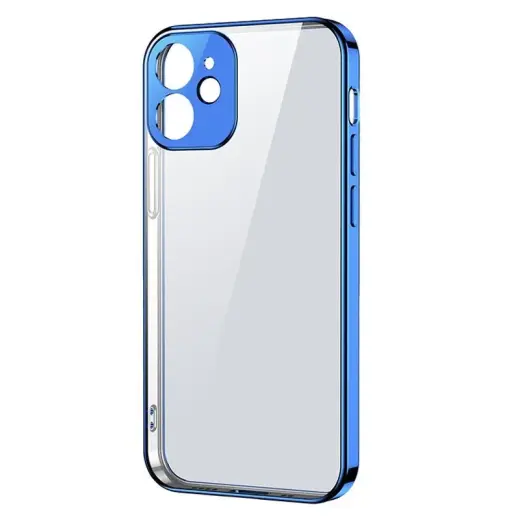 Joyroom New Beauty Series ultra thin case with electroplated frame for iPhone 12 Pro dark-blue (JR-BP743) Фото num