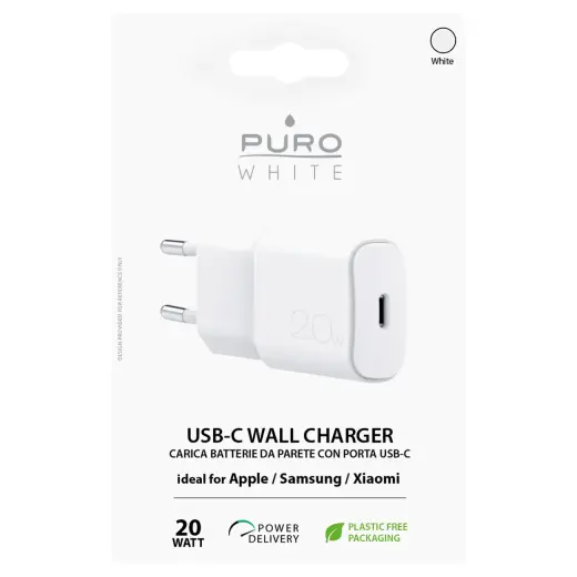 Puro белый зарядное устройство | 20W | Power Delivery | USB-C | белое Фото num