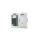 DKNY PU Leather Fixed Glitter Strap Magsafe Case for iPhone 18 Pro Black — Фото 6