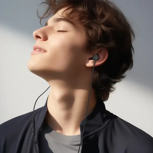 Acefast L2 in-ear headphones with USB-C connector, microphone and remote control 1.2 m - black Foto 7