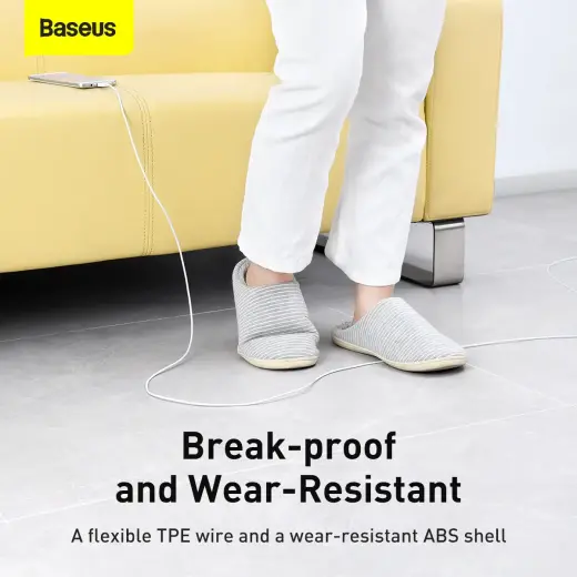 Baseus Superior datu pārraides un uzlādes vads | USB-A uz Micro USB | 10W | 2m | balts Foto 5