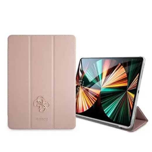 Guess GUIC12PUSASPI iPad 12,9" 2021 Book Cover różowy|pink Saffiano Collection Фото num