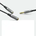 UGREEN AUX audio sadalītājs ar jack 3,5 mm kabeli, 20 cm (sudraba krāsā) Foto 5
