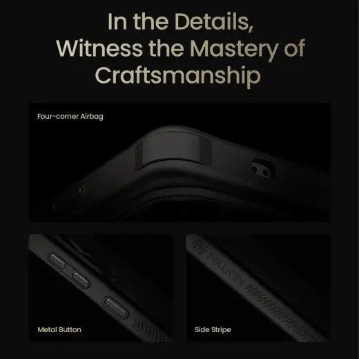 Nillkin Synthetic Fiber PRO Magnetic Hard Case for Samsung Galaxy S25 Ultra Black Фото num