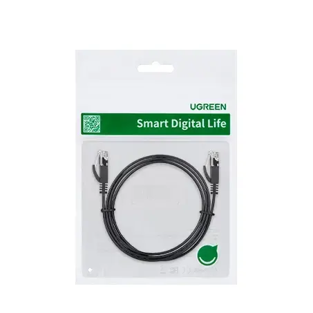 Ugreen NW102 50172 flat LAN Ethernet cable Cat. 6 0.5m - black Foto 5