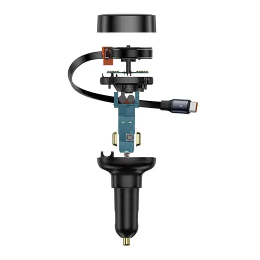 Car Charger Baseus Enjoyment Pro with cable USB-C, 60W (Black) Photo