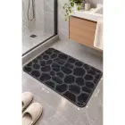 Bathroom mat 50x80 cm, dark grey stone pattern — Photo 3