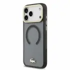 Lacoste IML Shockproof Petit Pique Gold Logo MagSafe Case for iPhone 18 Pro Max Black — Foto 1
