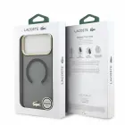 Lacoste IML Shockproof Petit Pique Gold Logo MagSafe Case for iPhone 18 Pro Max Black — Foto 6