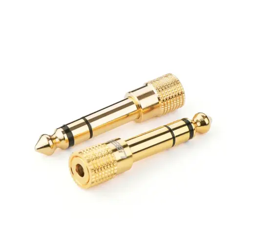 UGREEN 20503 Adapter 6.5 mm jack to 3.5 mm mini jack (golden) Photo
