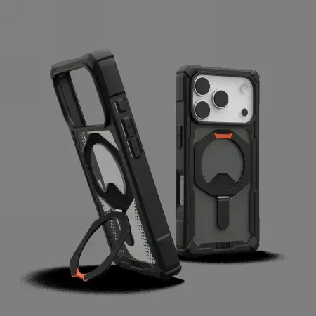 UAG Plasma XTE MagSafe Case for iPhone 17 Pro - Black and Orange