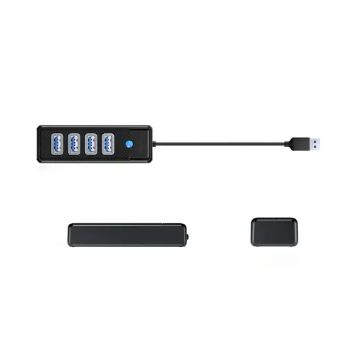 Hub Orico PW4U-U3 USB-A | 4x USB-A 3.0 - black Фото num