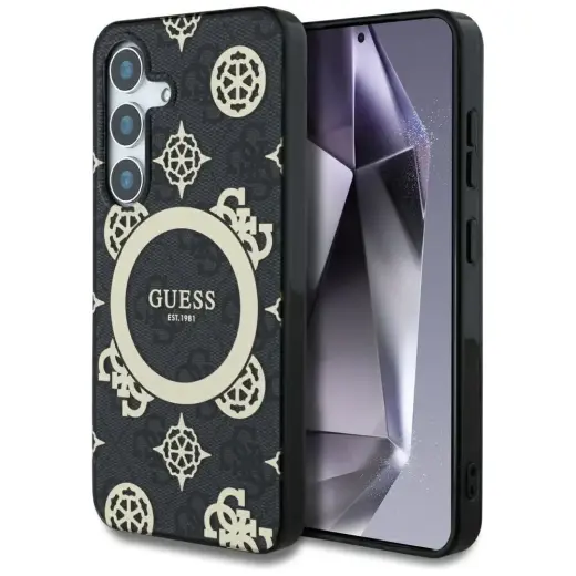Guess telefona maciņš Samsung Galaxy S25 melns Foto 1