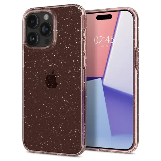 Spigen Liquid Crystal Glitter, rose quartz - iPhone 15 Pro Max Фото num