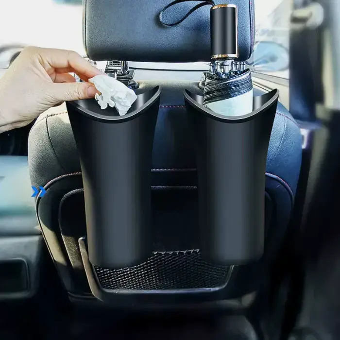 Hanging umbrella holder for car black Foto 5