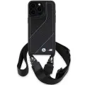 BMW BMHCP15L23PSCCK iPhone 15 Pro 6.1" czarny|black hardcase M Edition Carbon Stripe & Strap Фото num